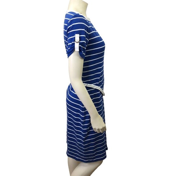 LAUREN RALPH LAUREN womens‎ striped BOAT NECK casual DRESS SM - Picture 7 of 10